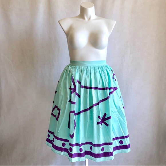 Disney Skirts Nwt Disney Alice In Wonderland Blue Tea Cup Skirt
